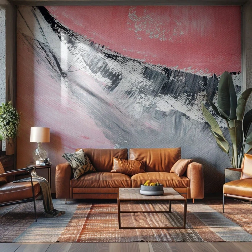 Fotomural Autadhesivo Deluxe Sticker - Composición a juego - Abstracción, Pedazo, colores pasteles - 400x280 cm