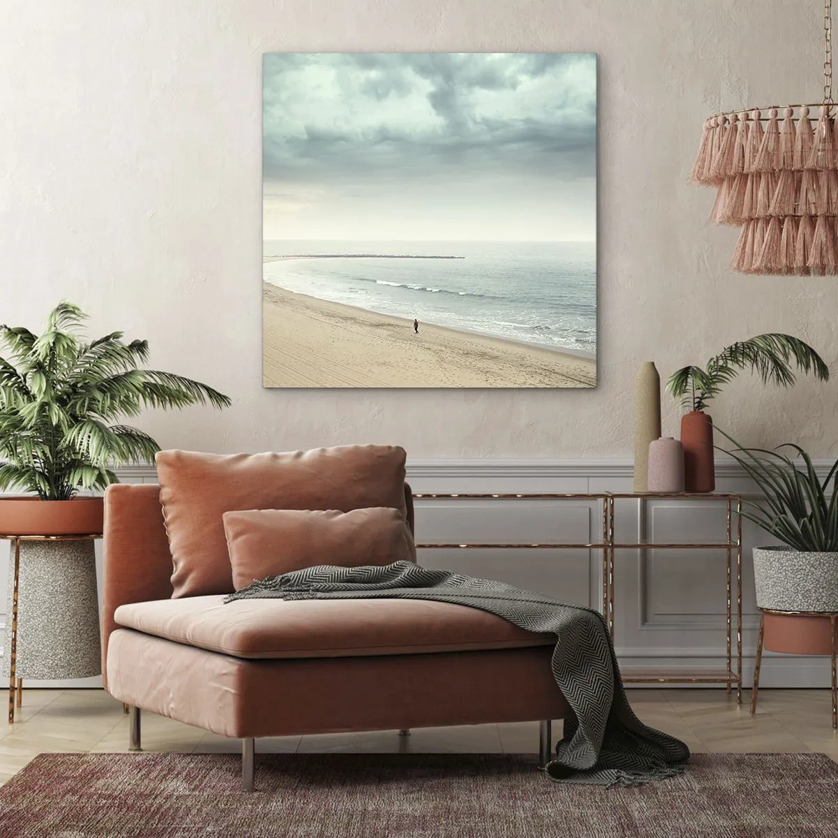 Cuadro sobre lienzo - Impresión de Imagen - En busca de la paz - 40x40 cm