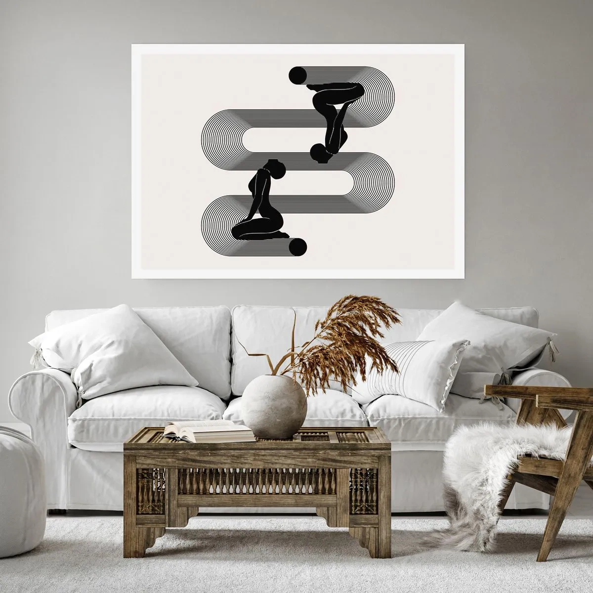 Póster - Simetría sensual - 91x61 cm