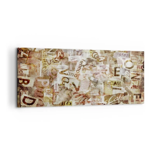 Cuadro sobre lienzo - Impresión de Imagen - Unificando el lenguaje - 100x40 cm