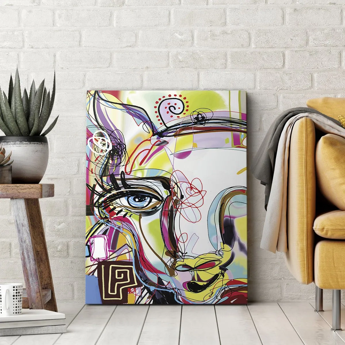 Cuadro sobre lienzo - Impresión de Imagen - La riqueza de un gato - 65x120 cm