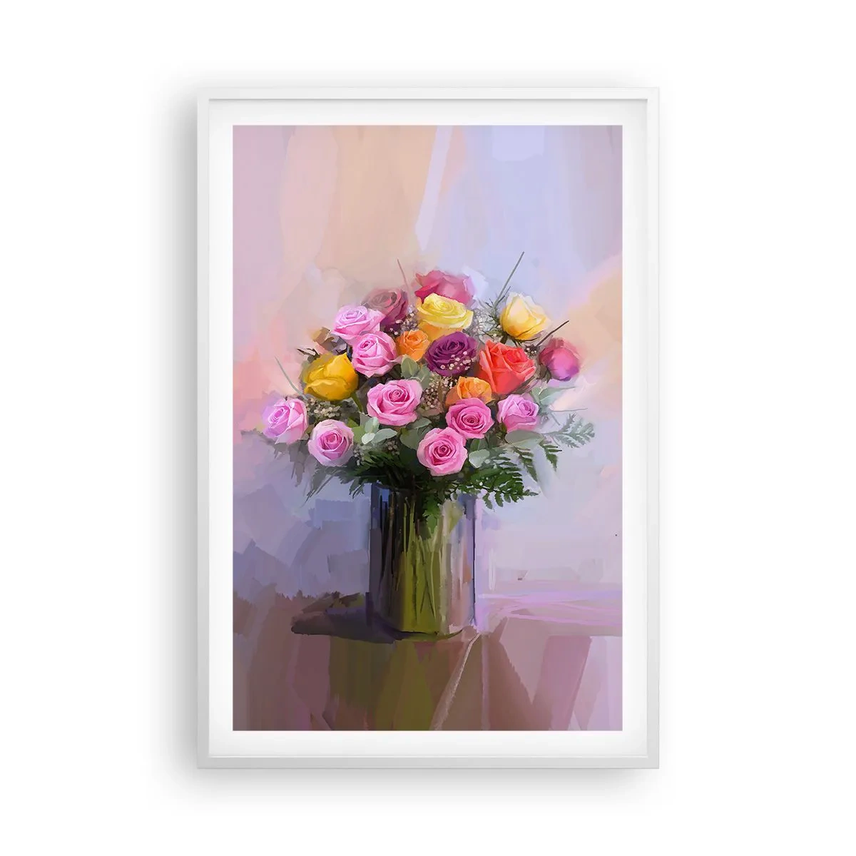 Póster en marco blanco - Belleza inmortalizada - 61x91 cm