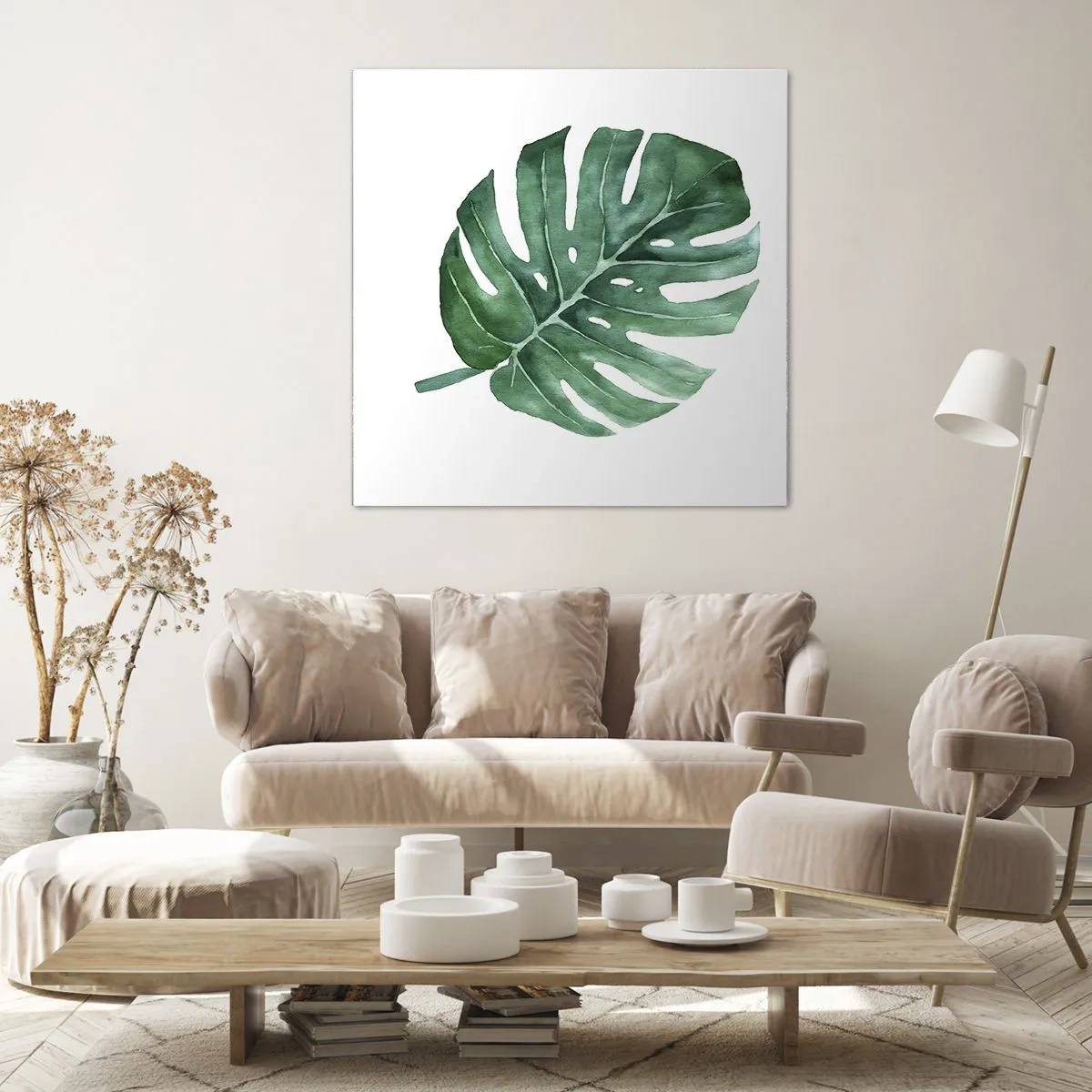 Cuadro sobre lienzo - Impresión de Imagen - Concepto verde - 60x60 cm