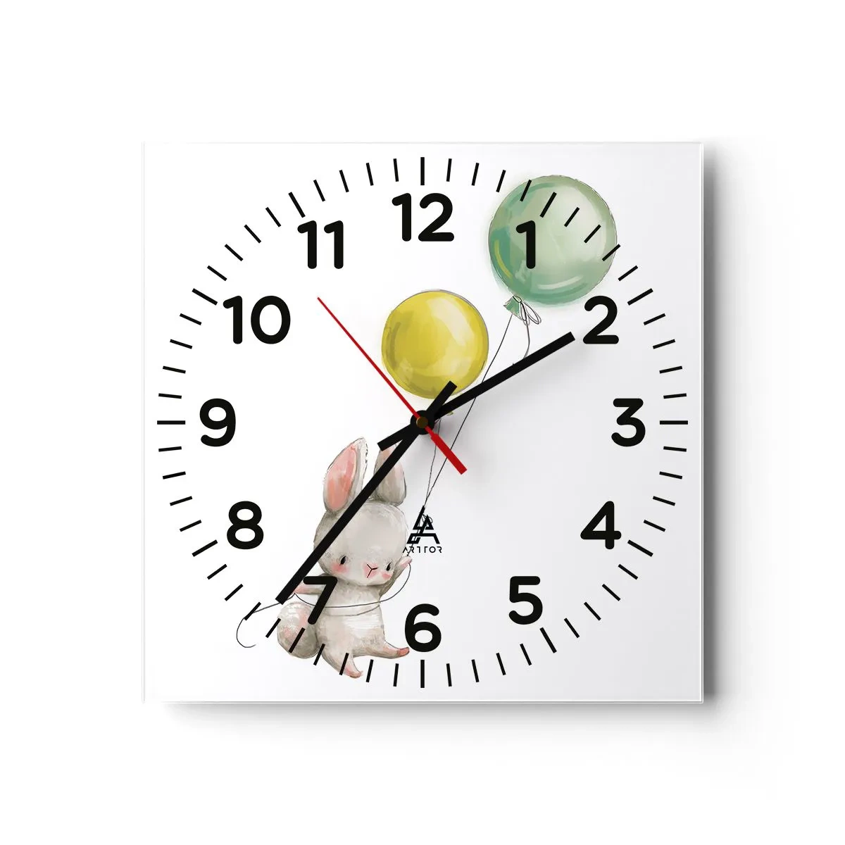 Reloj de pared - Reloj de vidrio - ¡Yo también volaré! - 30x30 cm