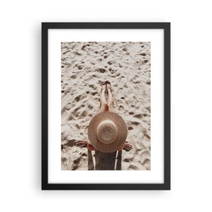 Póster en marco negro - Un tiempo de ensueño - 30x40 cm