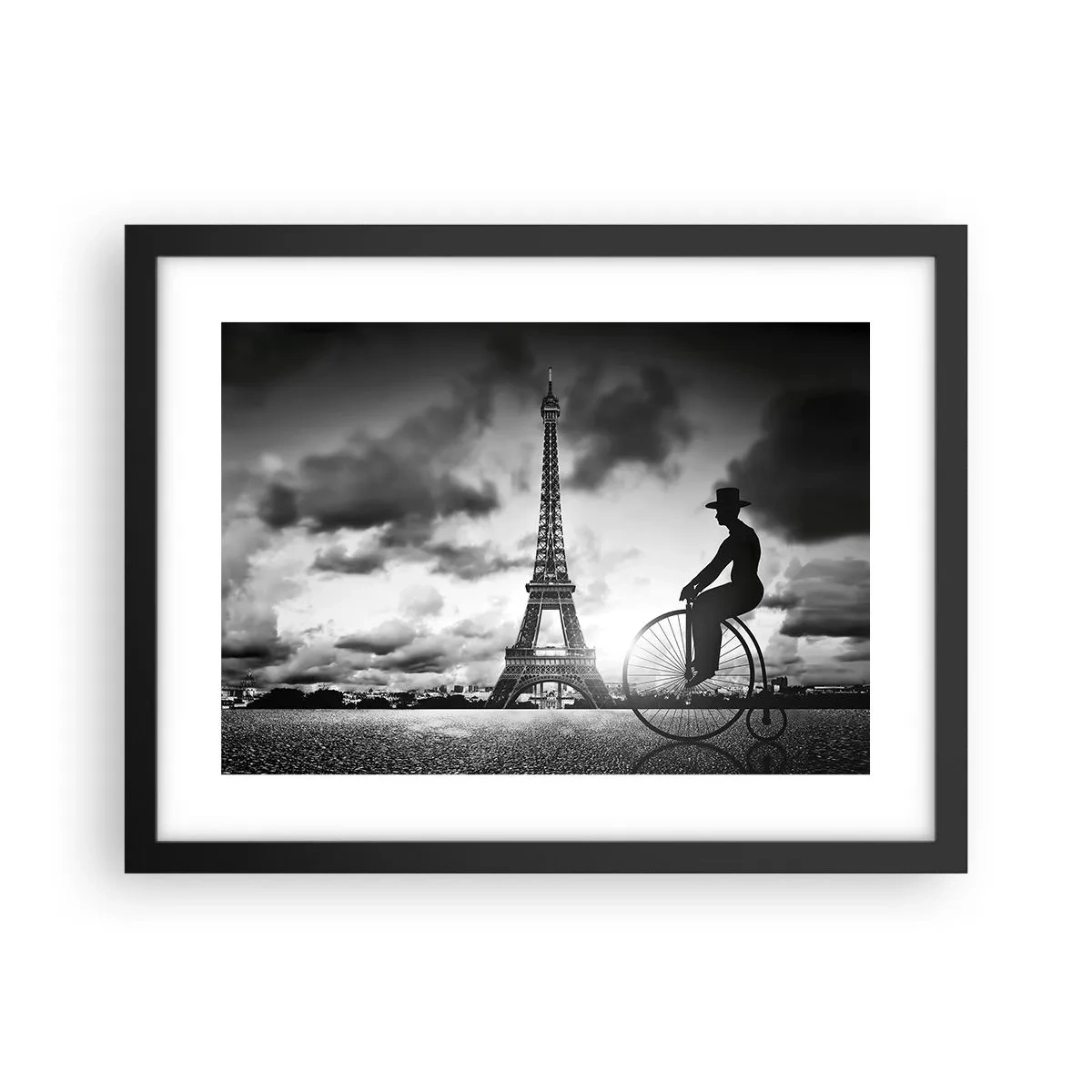 Póster en marco negro - Añoranza de la Belle Epoque - 40x30 cm