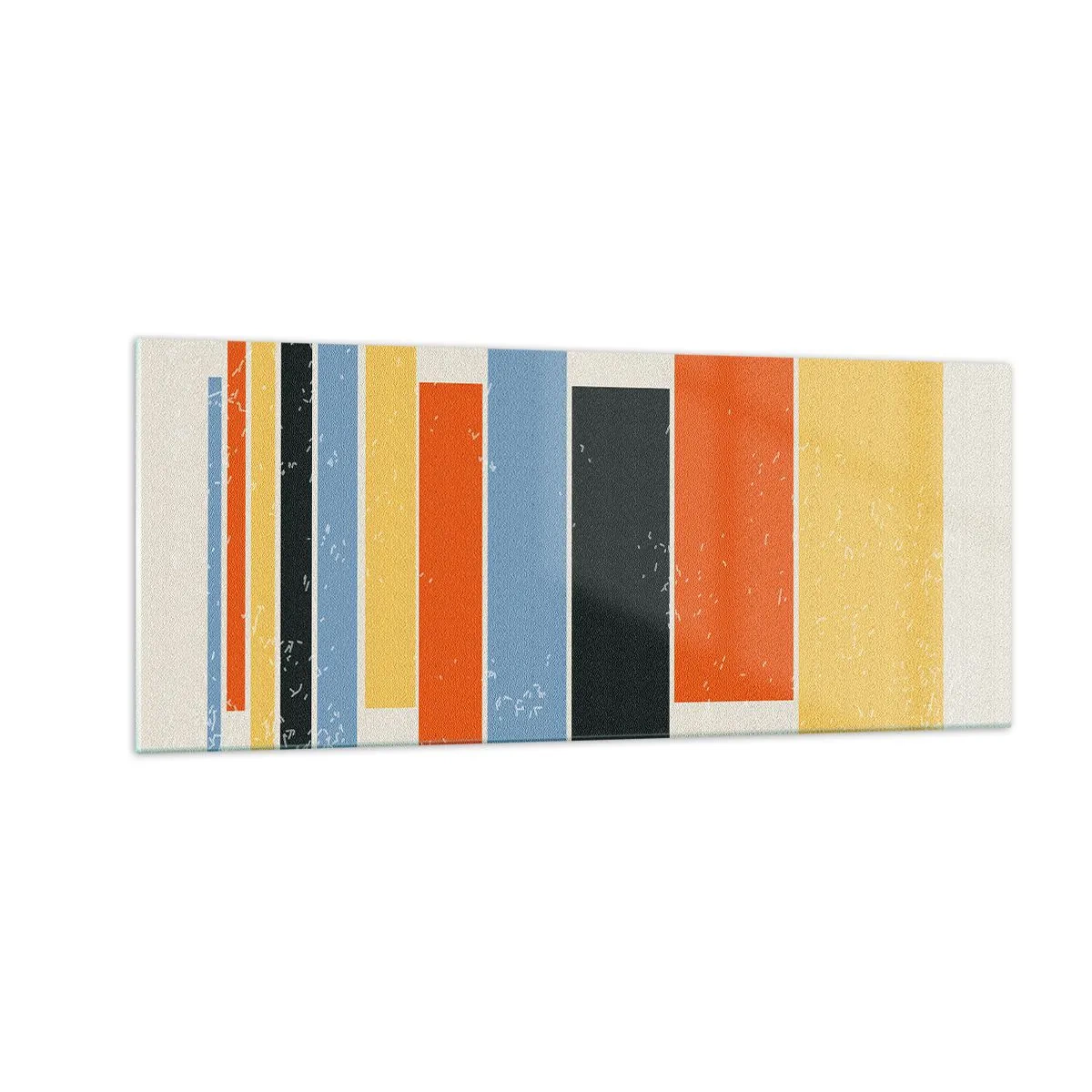 Cuadro sobre vidrio - Impresiones sobre Vidrio - Barras multicolor - 100x40 cm