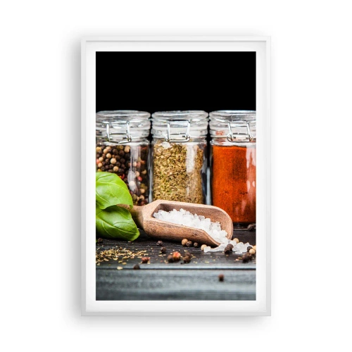 Póster en marco blanco - Para que la vida sepa bien - 61x91 cm