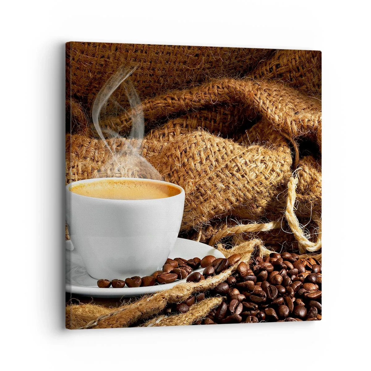 Cuadro sobre lienzo - Impresión de Imagen - Olor a moca y densidad del líquido meloso - 30x30 cm