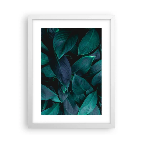 Póster en marco blanco - El propio verde - 30x40 cm