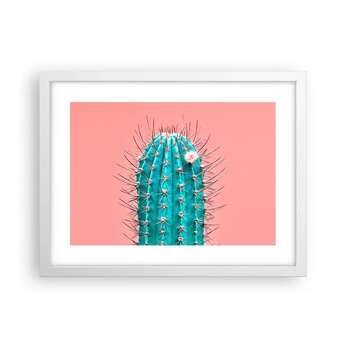 Póster en marco blanco - Se mira, pero no se toca - 40x30 cm