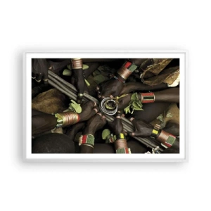 Póster en marco blanco - Estamos juntos - 91x61 cm