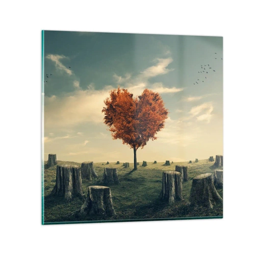 Cuadro sobre vidrio - Impresiones sobre Vidrio - Todavía hay esperanza - 40x40 cm