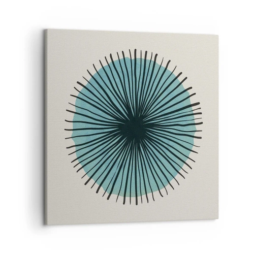 Cuadro sobre lienzo - Impresión de Imagen - Radiante en azul - 50x50 cm