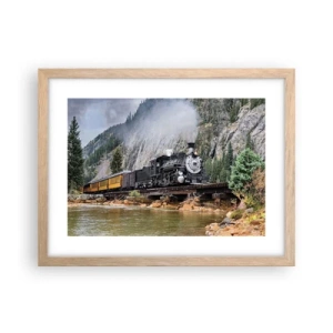 Póster en marco roble claro - ¿Adónde me llevas? - 40x30 cm