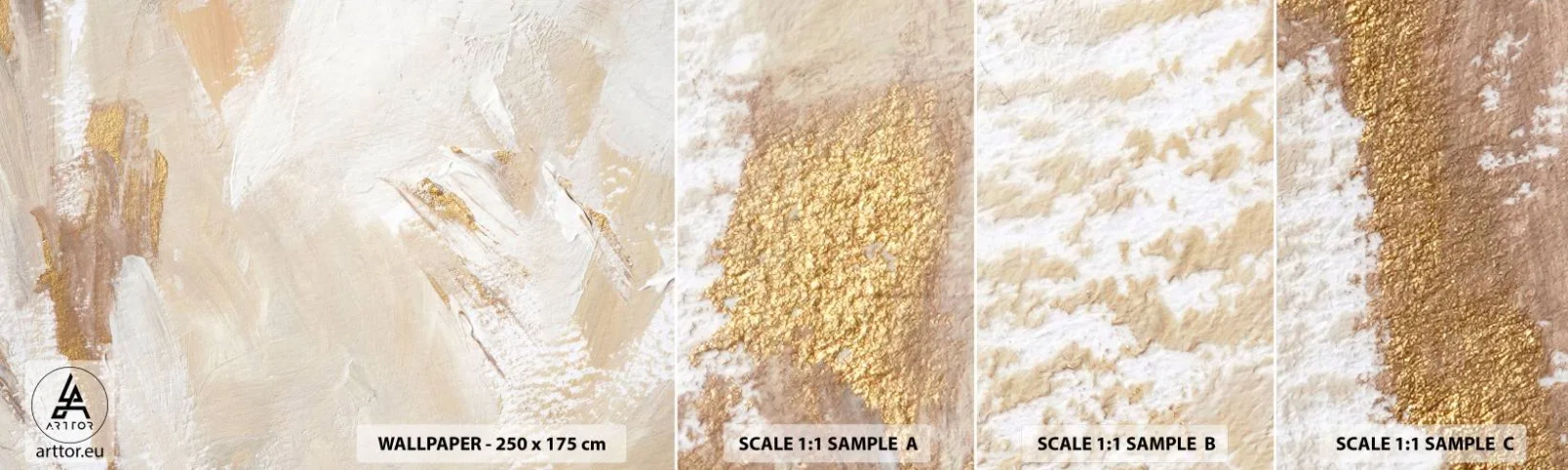 Muestra De Fotomural Standard Eco - Composición en pastel - minimalista, Brillante, Pedazo - 100x30 cm