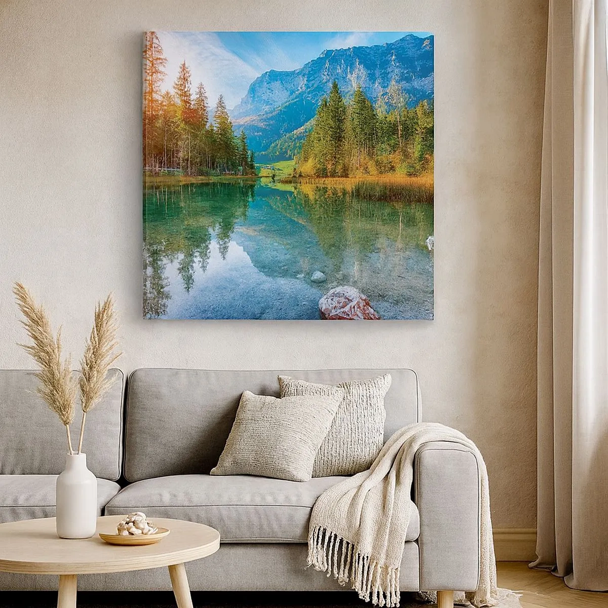 Cuadro sobre lienzo - Impresión de Imagen - La dulzura del otoño - 30x30 cm