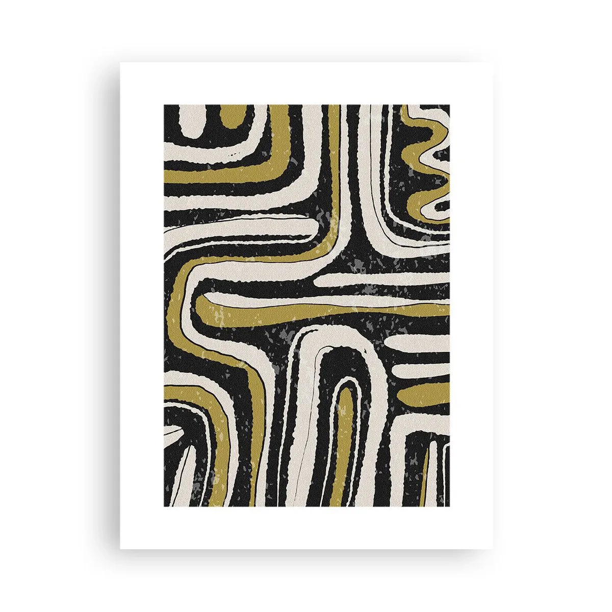 Póster - Composición: tramos y callejones - 30x40 cm