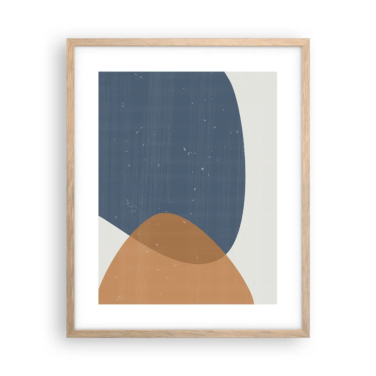 Póster en marco roble claro - Óvalos e influencias - 40x50 cm