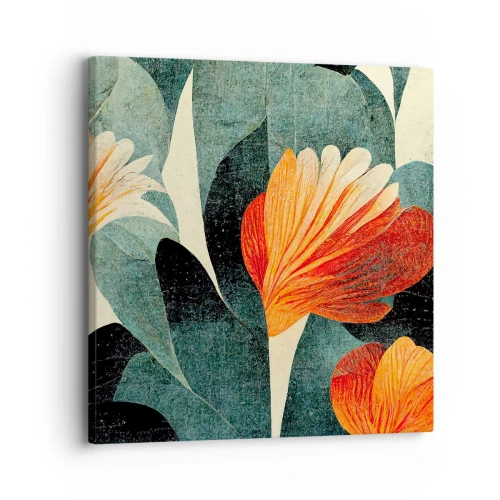 Cuadro sobre lienzo - Impresión de Imagen - El calor del trópico y el frescor del verdor - 30x30 cm