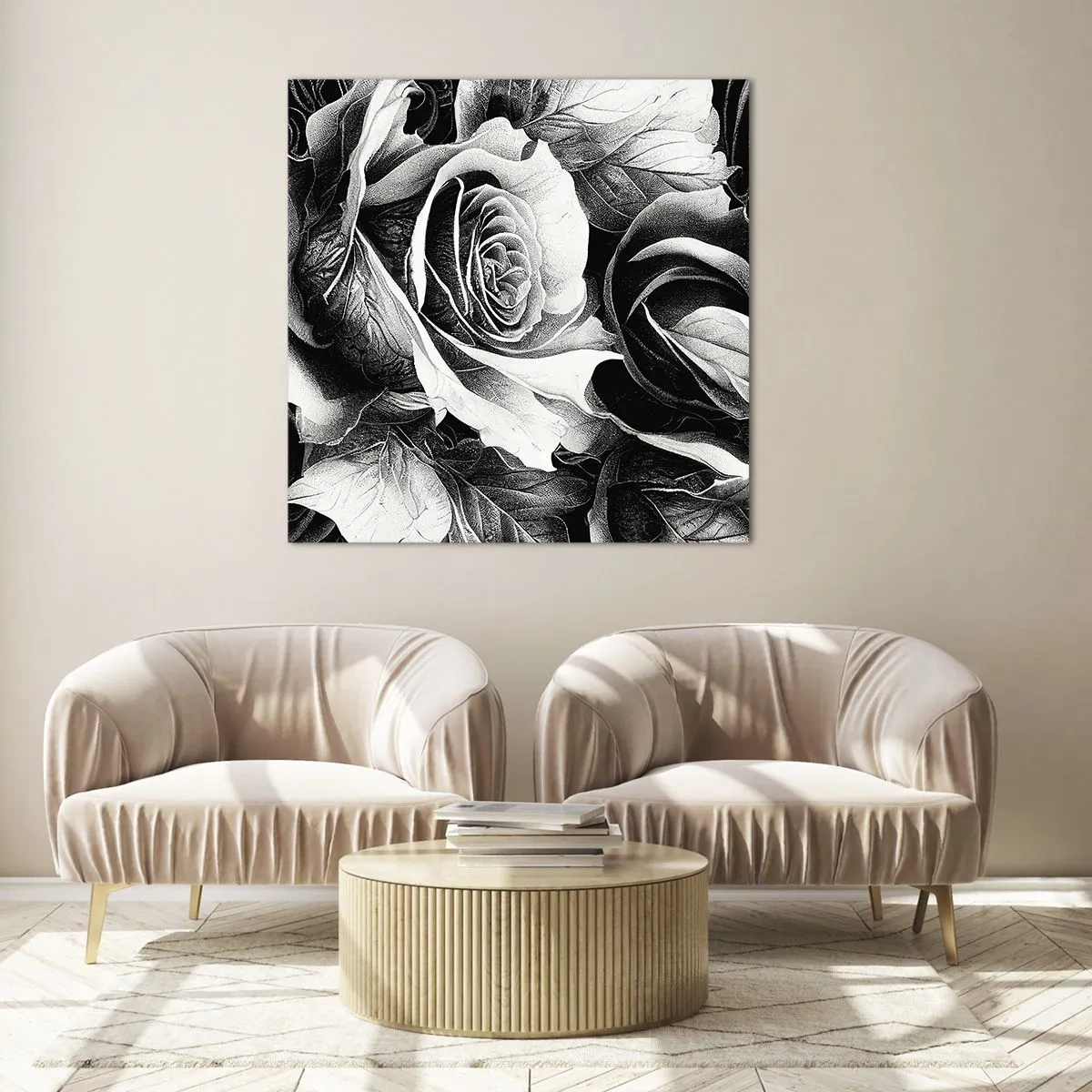 Cuadro sobre vidrio - Impresiones sobre Vidrio - Siempre como una reina - 40x40 cm