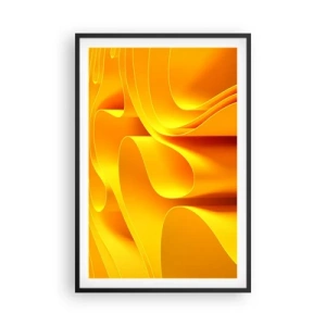 Póster en marco negro - Como las olas del sol - 61x91 cm