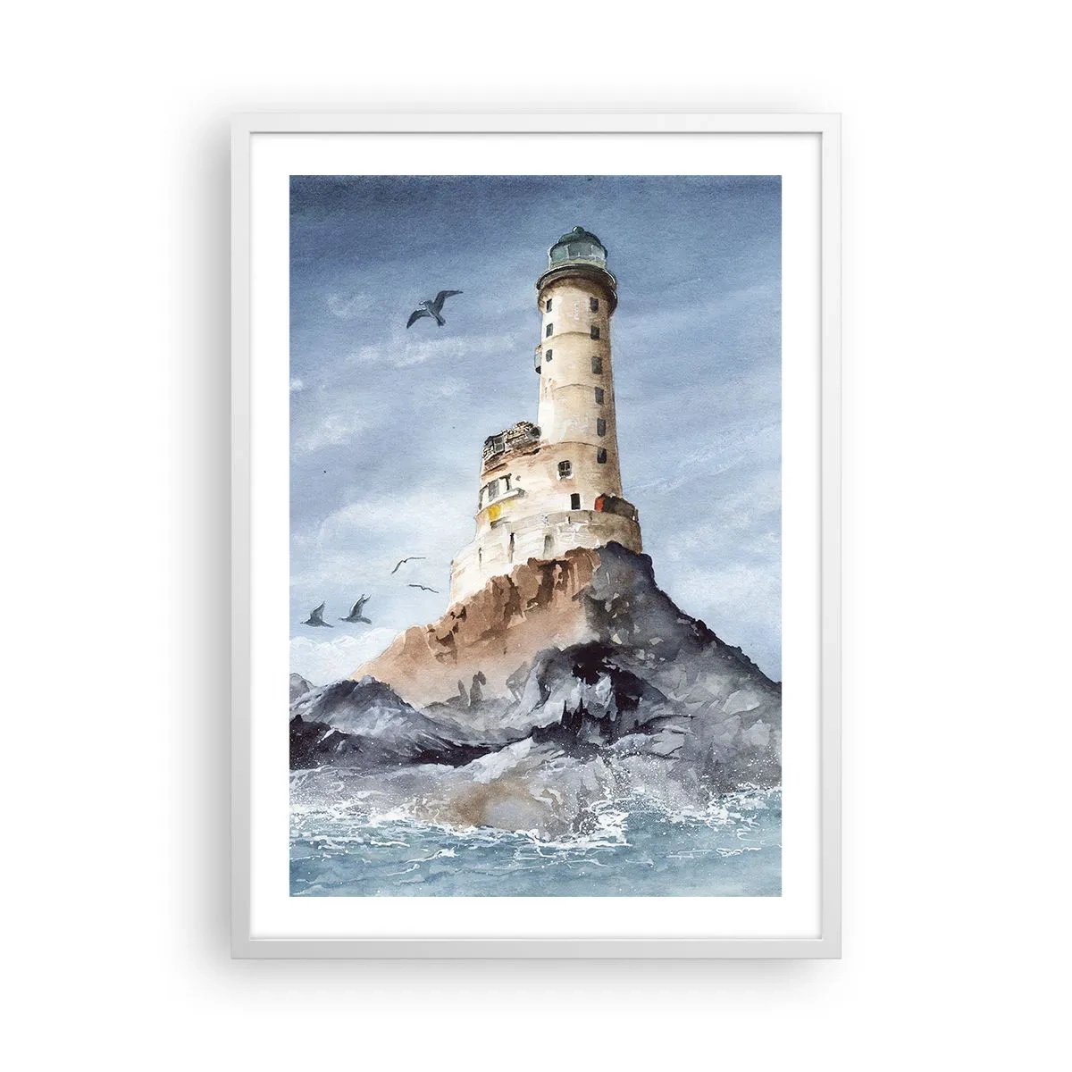 Póster en marco blanco - Invencible - 50x70 cm