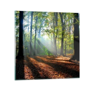 Cuadro sobre vidrio - Impresiones sobre Vidrio - Resplandores y sombras - 40x40 cm