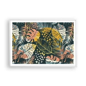Póster en marco blanco - Una frondosa fantasía - 100x70 cm
