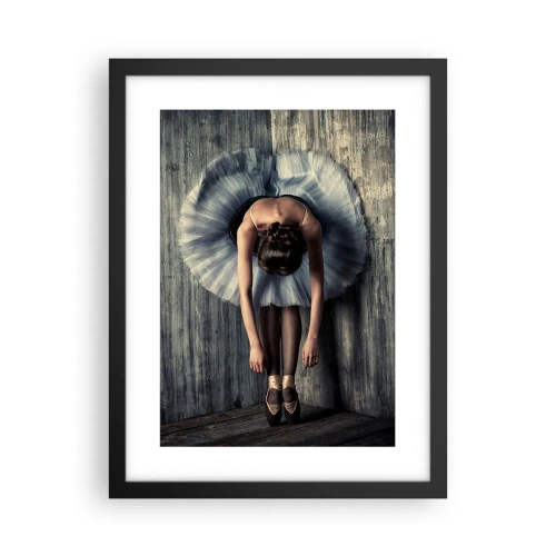 Póster en marco negro - Cuando la música se detiene - 30x40 cm