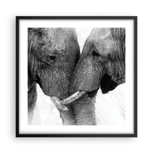 Póster en marco negro - Una confesión sincera - 50x50 cm