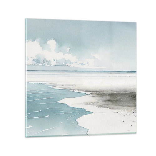 Cuadro sobre vidrio - Impresiones sobre Vidrio - Suave marea otoñal - 70x70 cm
