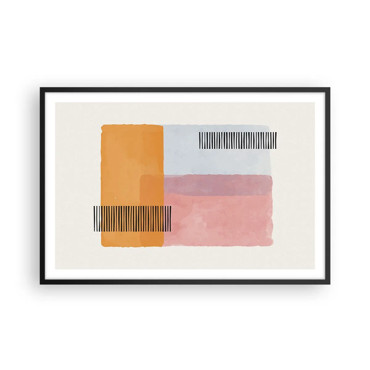 Póster en marco negro - La rectitud - 91x61 cm