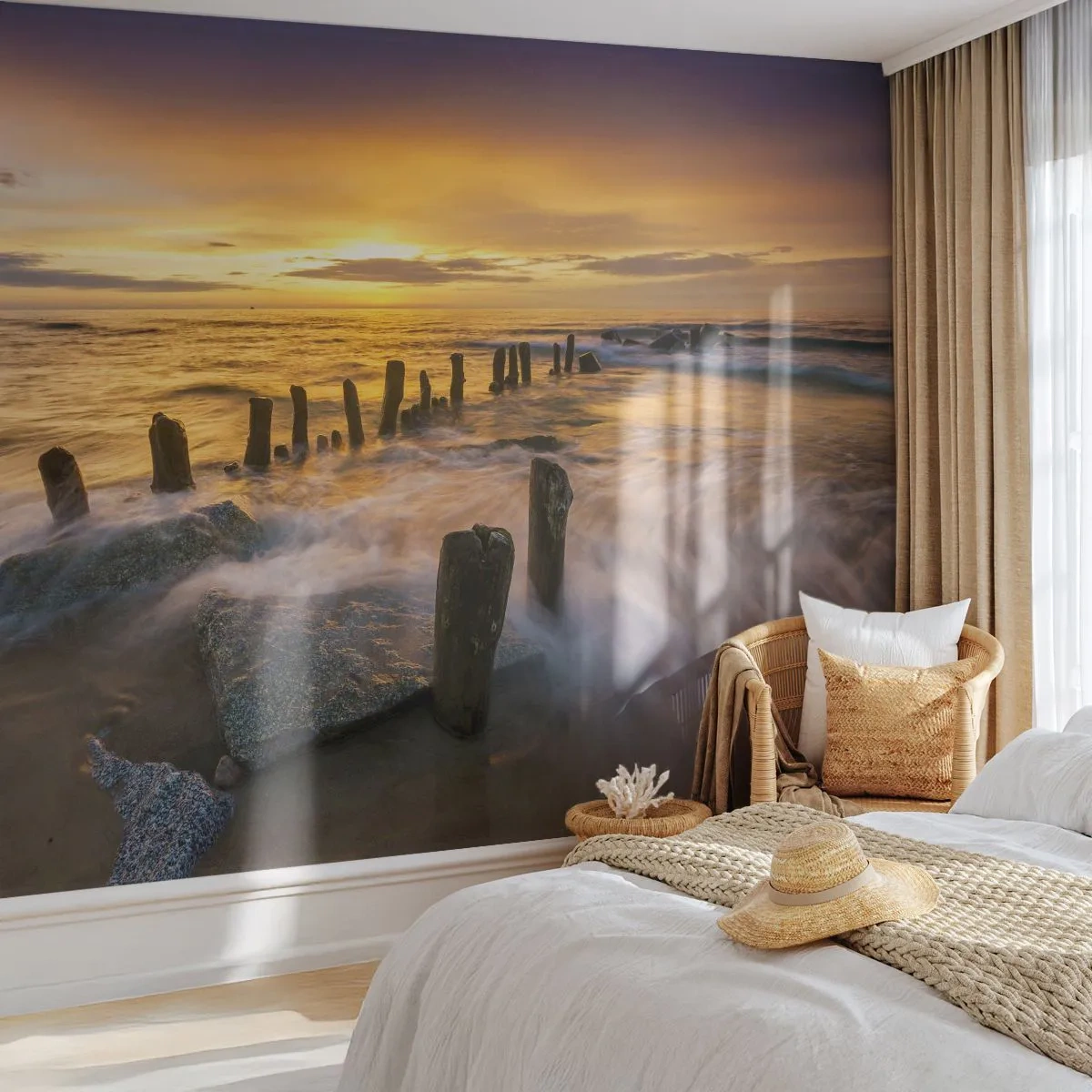 Fotomural Premium Canvas - La cruda belleza del Báltico - Paisaje, mar Báltico, Playa - 200x140 cm