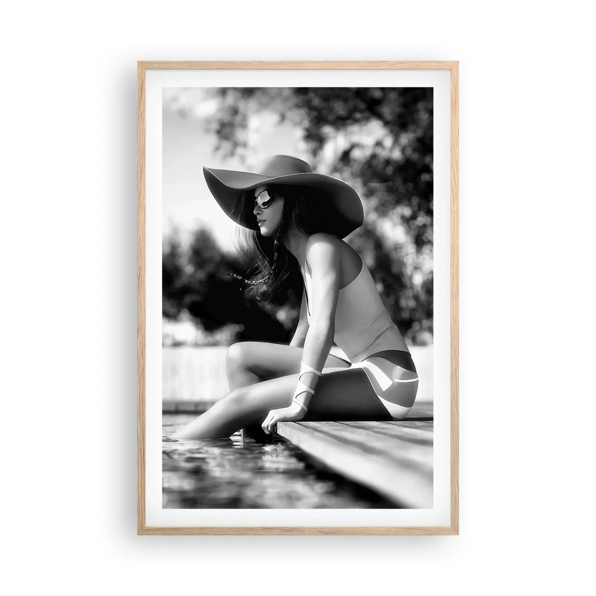 Póster en marco roble claro - Un sueño de verano - 61x91 cm