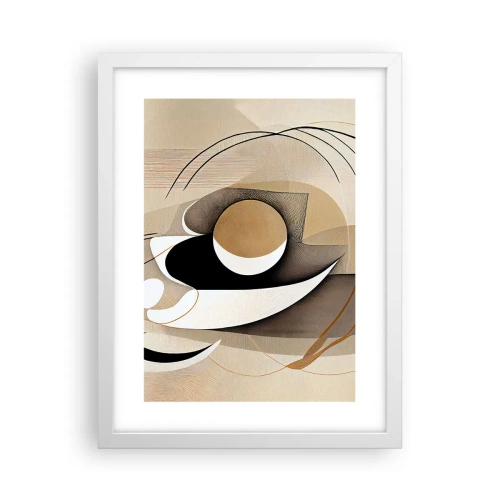 Póster en marco blanco - Composición: la esencia de las cosas - 30x40 cm