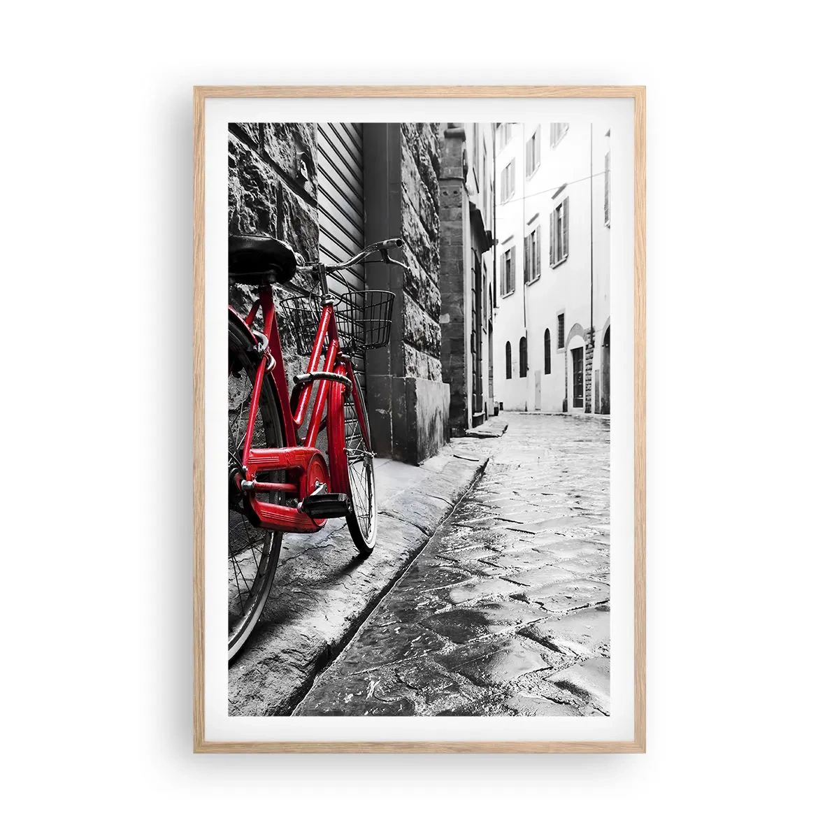 Póster en marco roble claro - La verdadera belleza no envejece - 61x91 cm