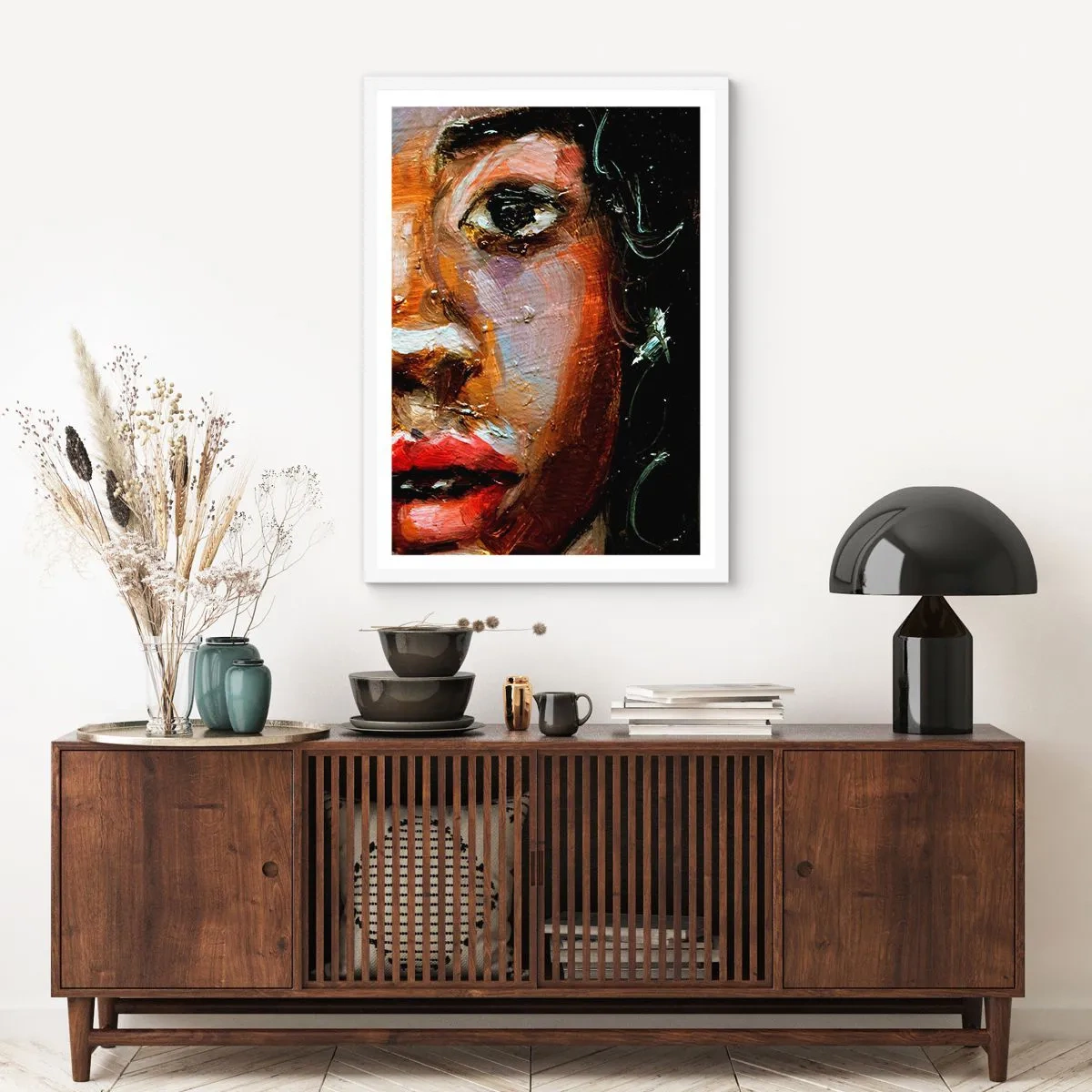 Póster en marco blanco - La mitad de mi ser - 70x100 cm