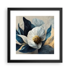 Póster en marco negro - Con un corazón de oro - 30x30 cm