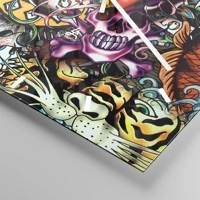 Esfera sin numeración, con rayas