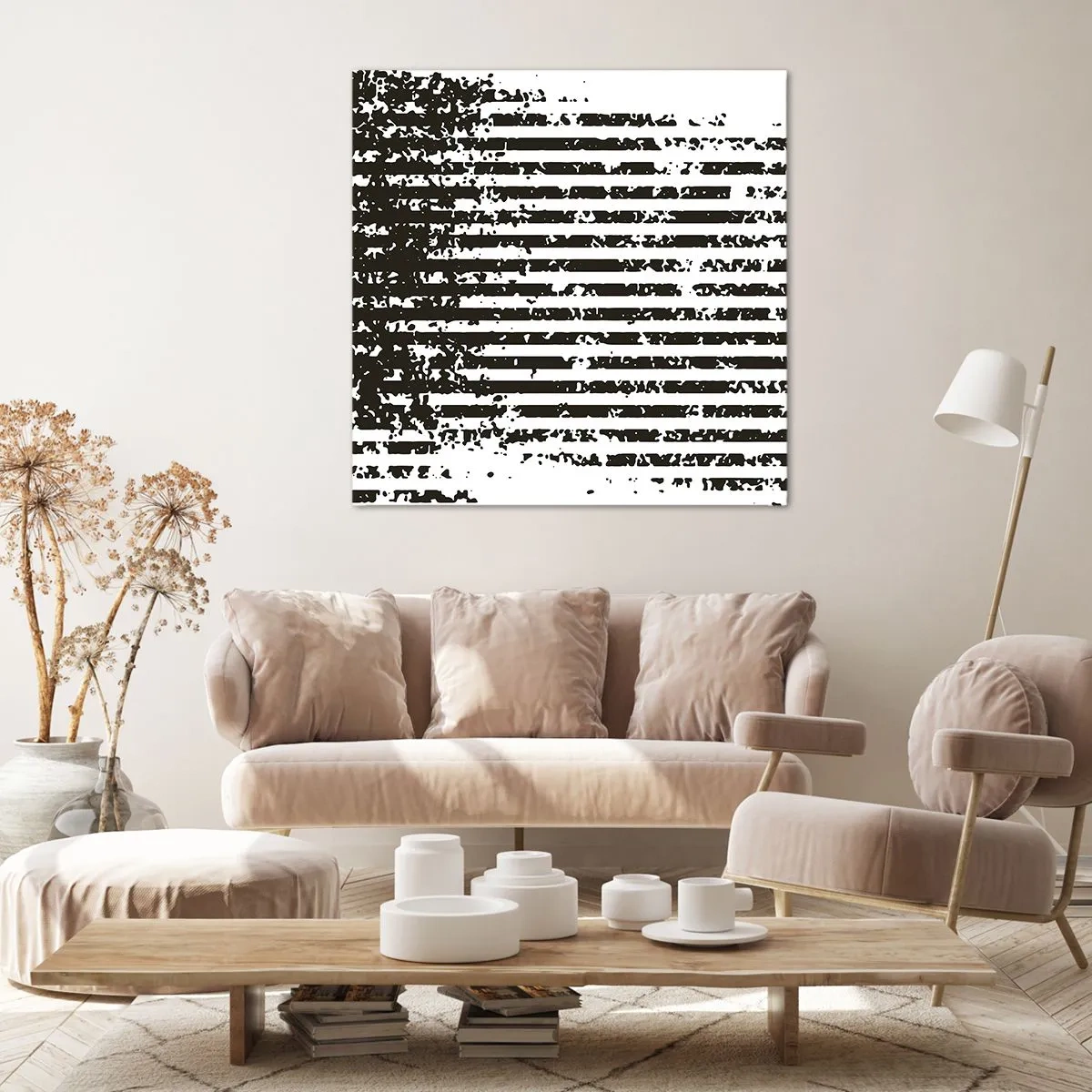 Cuadro sobre lienzo - Impresión de Imagen - Ritmo y ruido - 70x70 cm