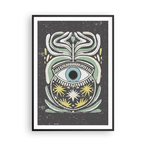 Póster en marco negro - Rituales tribales - 70x100 cm