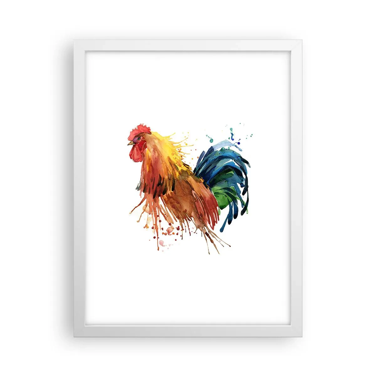 Póster en marco blanco - Un manto real, un orgullo real - 30x40 cm