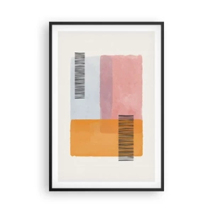 Póster en marco negro - La rectitud - 61x91 cm