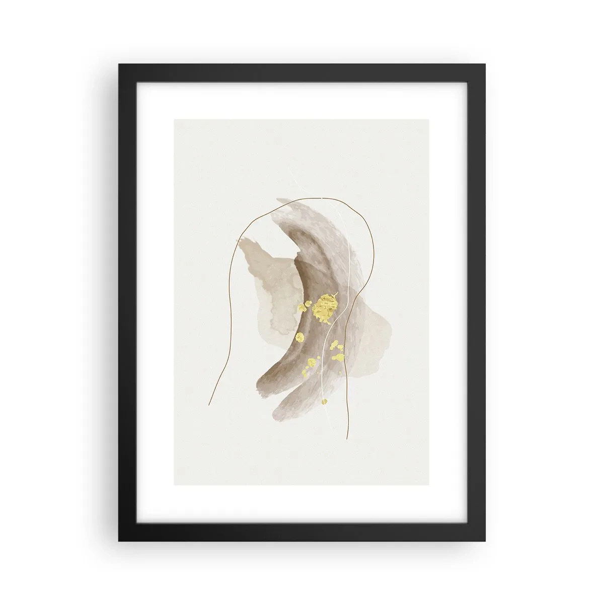 Póster en marco negro - Encontrado en el espacio - 30x40 cm