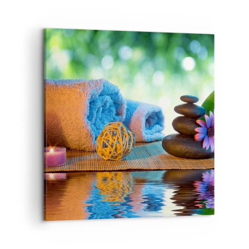 Cuadro sobre lienzo - Impresión de Imagen - Tiempo para el cuerpo - 50x50 cm