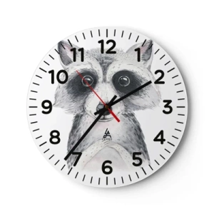 Reloj de pared - Reloj de vidrio - Un momento para la emoción - 30x30 cm