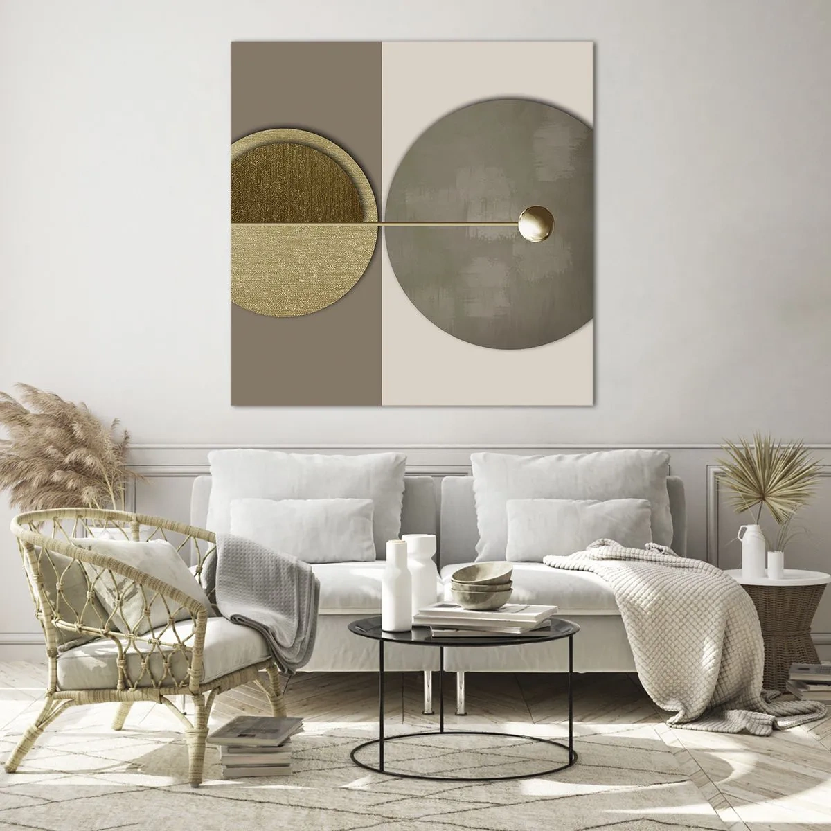 Cuadro sobre vidrio - Impresiones sobre Vidrio - Equilibrio perfecto - 70x70 cm