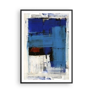 Póster en marco negro - El secreto del azul - 70x100 cm