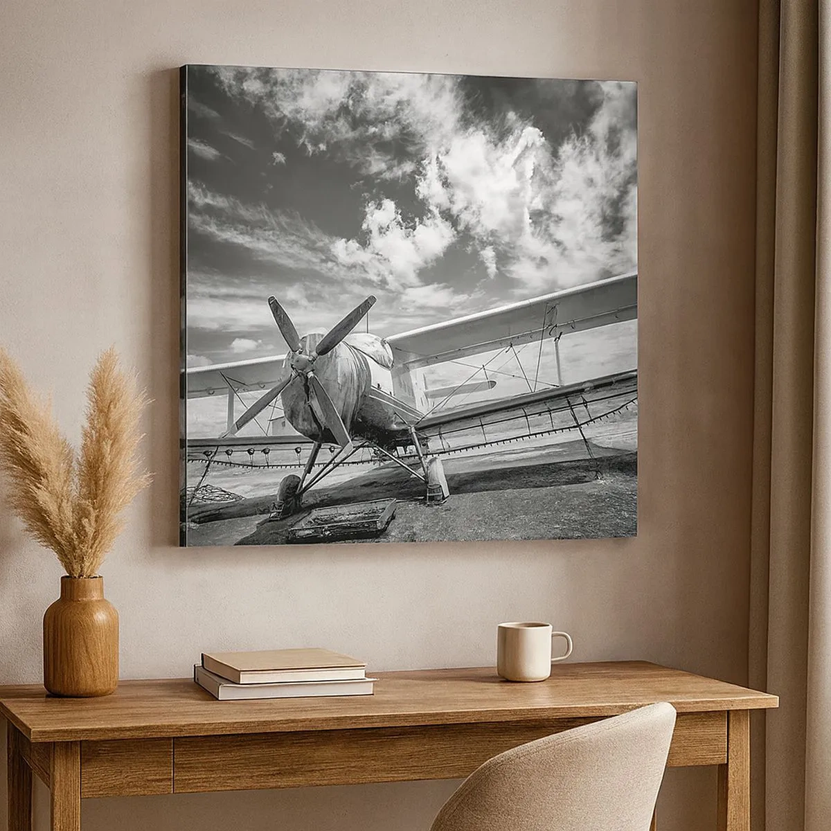 Cuadro sobre lienzo - Impresión de Imagen - No puedo esperar - 30x30 cm